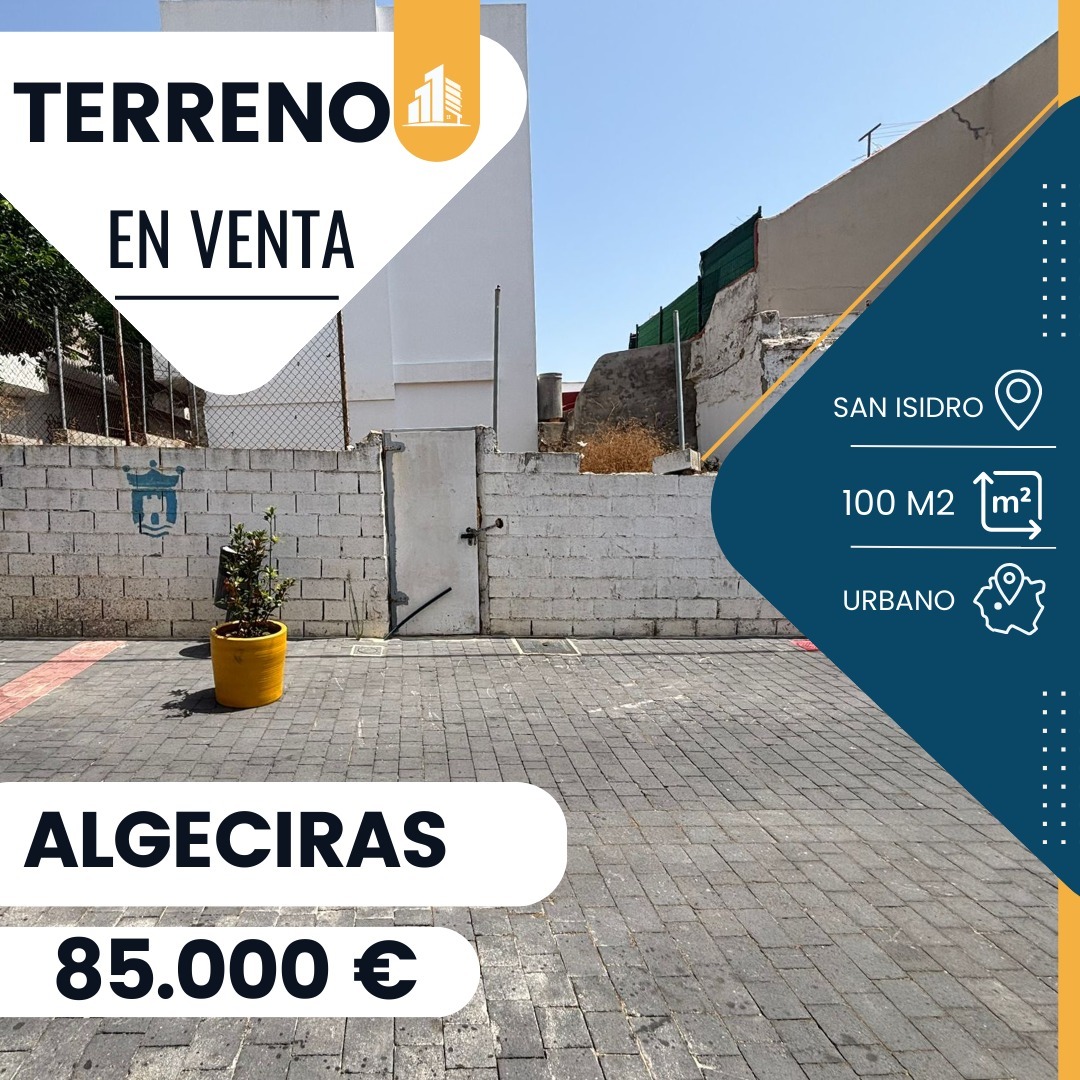 ‼️EN VENTA TERRENO URBANO EN ALGECIRAS‼️¿Quiere construir su propia casa a su gusto?Esta es la oportunidad que estás buscando si quieres construir tu vivienda desde a 0 a tu gusto.Parcela urbana de 100m2.