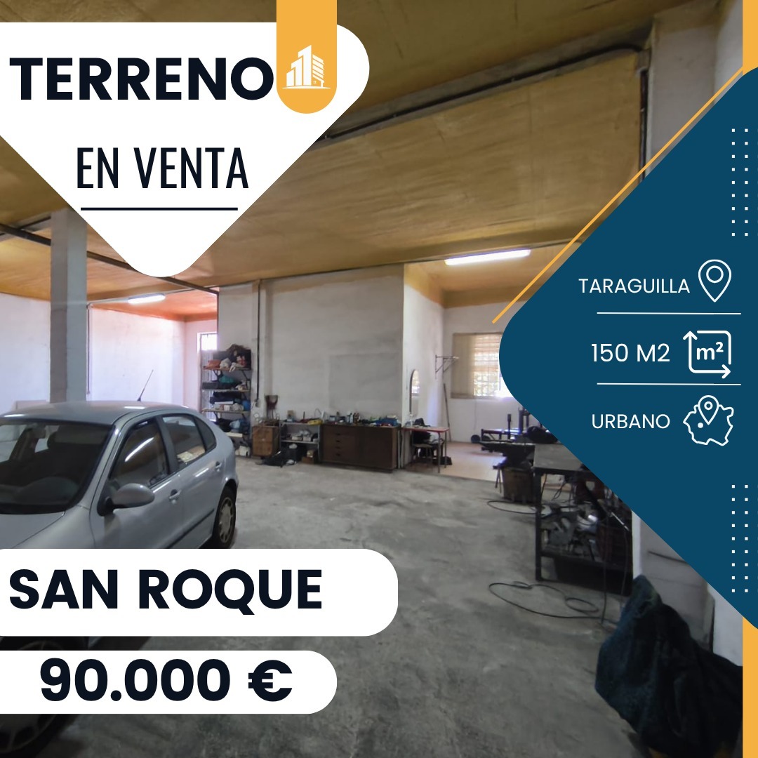 ‼️ TERRENO URBANO EN VENTA EN TARAGUILLA ‼️ El solar se encuentra edificado con un garaje de 150m2 distribuido en dos plantas , en la planta baja encontramos una estancia diáfana , un aseo y entrada independiente con acceso a la azotea transitable donde se encuentra un trastero . Posibilidad de seguir edificando una planta mas..........