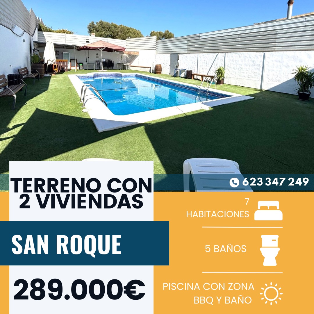 ‼️ EN VENTA PARCELA CON DOS VIVIENDAS EN ALBARRACIN‼️ 7 dormitorios, 5 baños, 2 salones,2cocinas, terraza, porche, lavadero, piscina con baño, zona de barbacoa, huerto, gallinero, contador de luz , agua de pozo ...... 