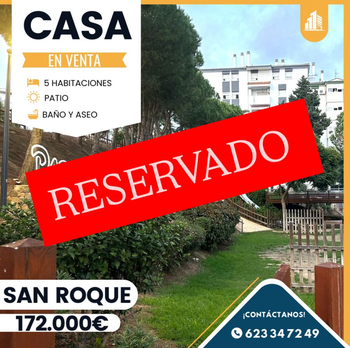 ‼️ CASA ADOSADA EN SAN ROQUE‼️  5 dormitorios , cuarto de baño completo, hall con armario empotrado, patio, salón con aire acondicionado, cocina amueblada ,aseo, gran armario empotrado, placas solares, etc.....
