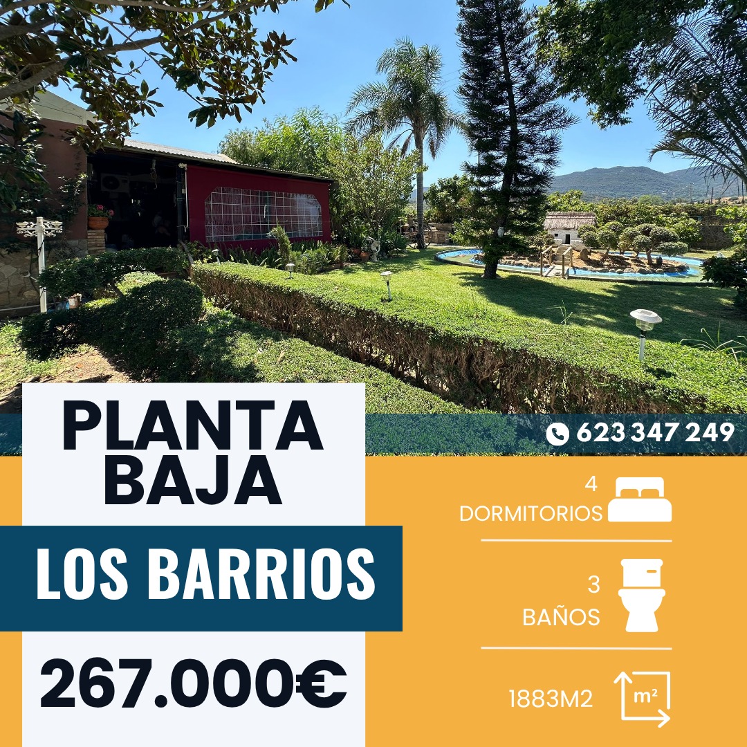 ‼️EN VENTA PARCELA CON VIVIENDA EN PLANTA BAJA EN BENHARAS‼️ La parcela cuenta con 1883m2 de los cuales 122m2 construidos pertenecen a la vivienda, hall, salón/ comedor, cocina/comedor de estilo rústico con chimenea, 3 dormitorios (El principal con baño en suite), terraza techada, apartamento independiente, huerto, 2 zonas de barbacoa, aseo en el exterior, zona verde y arboles frutales además del huerto...... ¡No te quedes sin tu cita!! 