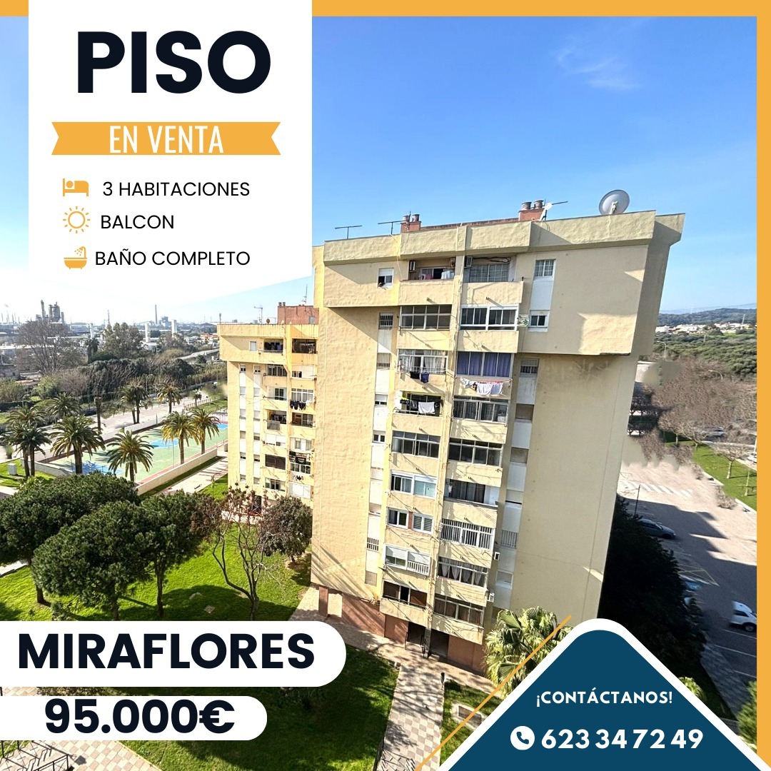 ‼️ PISO EN VENTA EN ENSENADA DE MIRAFLORES‼️ 3 dormitorios(uno convertido en vestidor), cuarto de baño completo, cocina amueblada, salón comedor amplio , hall , balcón, ascensor, ventanas con mosquiteras en toda la vivienda, REFORMA RECIENTE,SIN AMUEBLAR..............