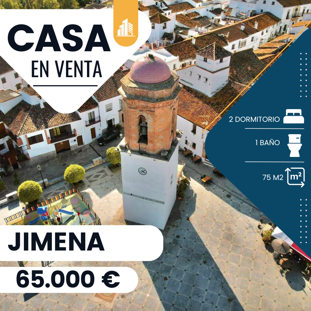 ‼️CASA EN PLANTA BAJA EN JIMENA DE LA FRONTERA‼️ 2 dormitorios,salón,cocina independiente, baño completo, patio, AMUEBLADA, CON VECINOS ARRIBA,UBICACIÓN BUENA.........