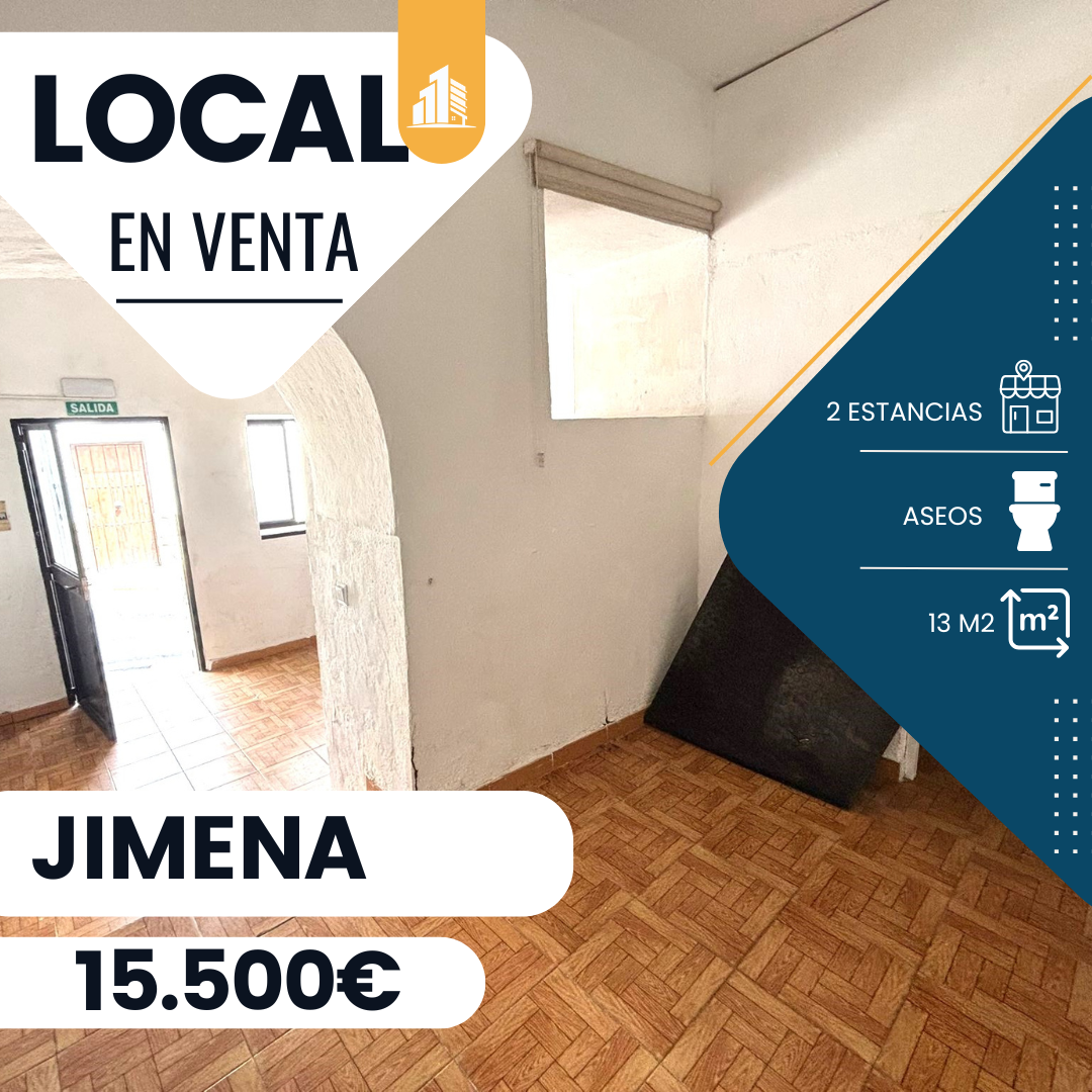 ‼️EN VENTA LOCAL COMERCIAL EN JIMENA DE LA FRONTERA ‼️ ¿Estás pensando en montar un negocio o quieres cambiar de lugar?  Lo tenemos!!  2 estancias y aseo, a pie de calle ...... 