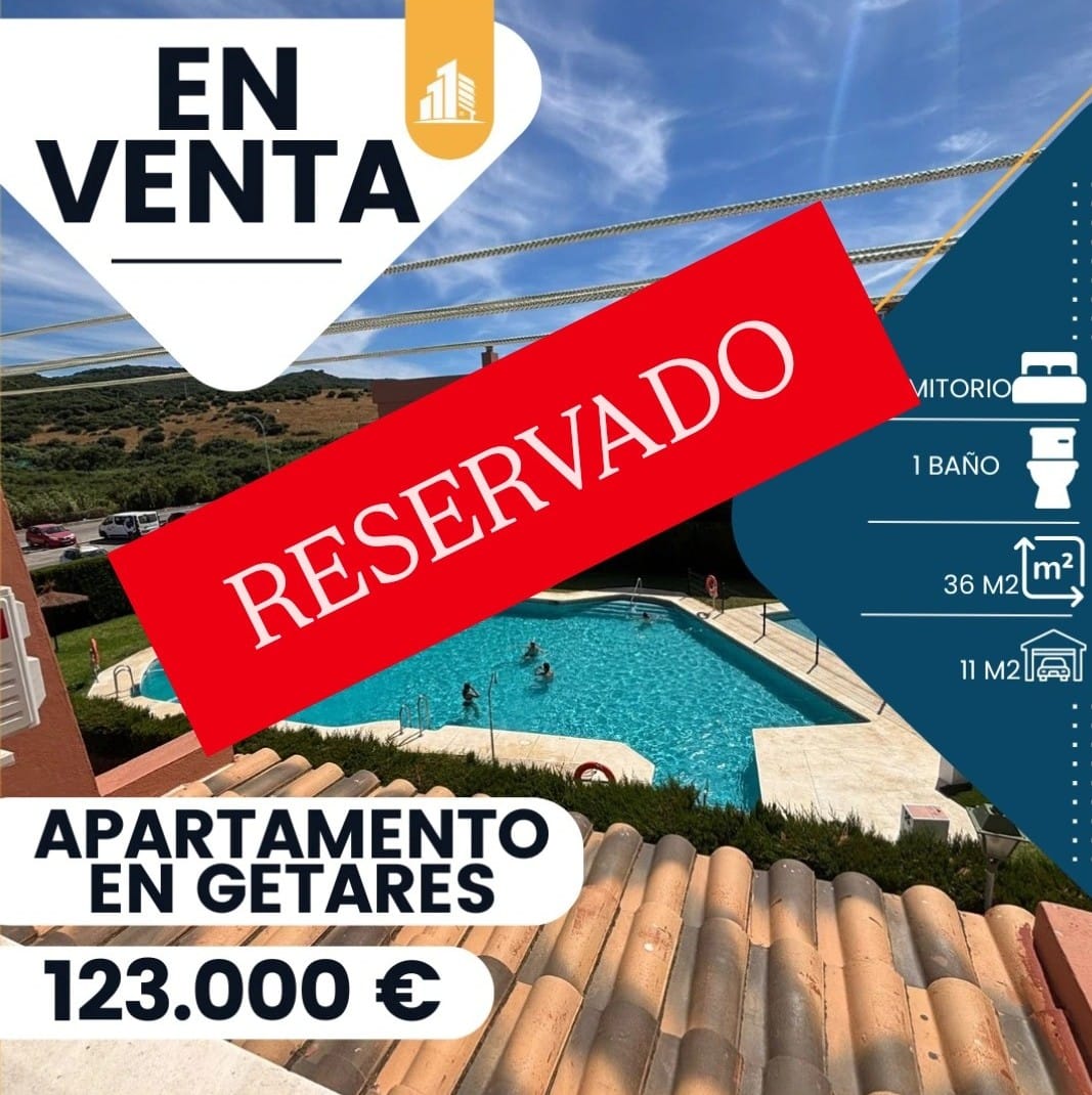 ‼️APARTAMENTO EN LOS CAMAROTES DE GETARES‼️ 1 dormitorios con armario empotrado,baño completo,salón /comedor,cocina amueblada,plaza de garaje, PISCINA COMUNITARIA, PLAYA A ESCASOS METROS