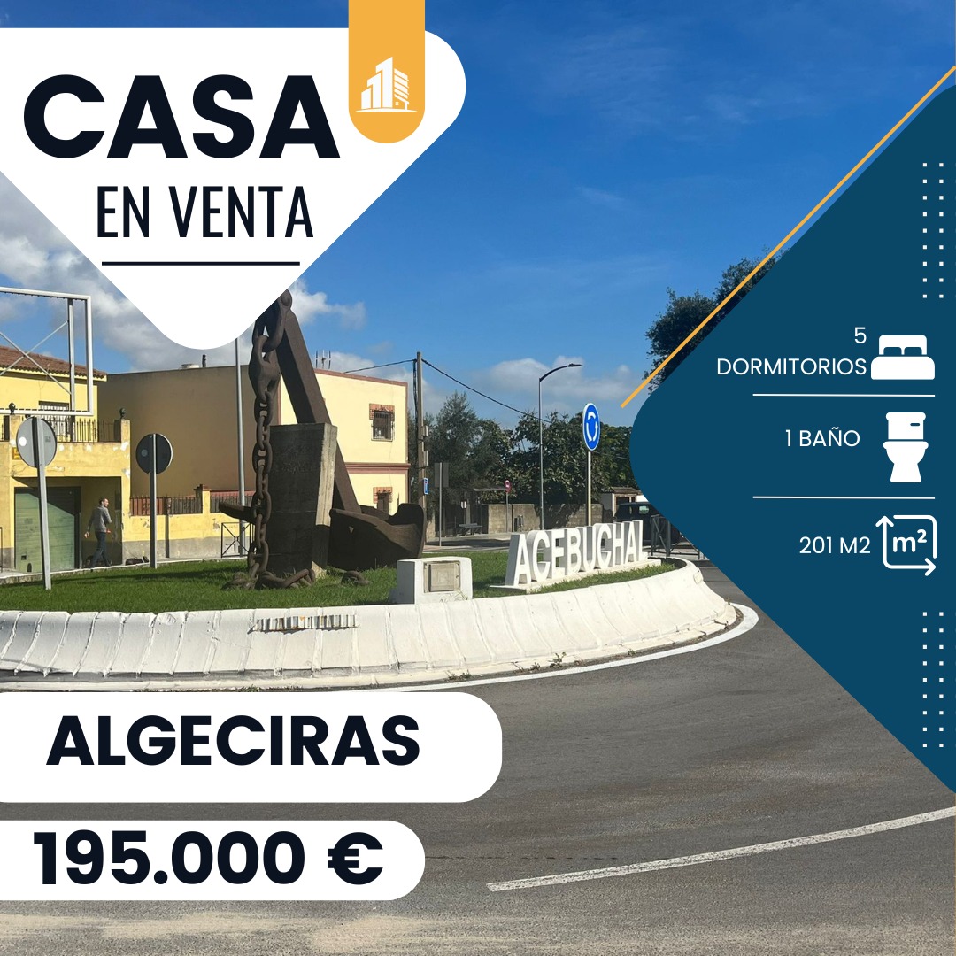 ‼️INMUEBLE REBAJADO‼️ ANTES 220.000€ AHORA195.000€ ‼️CASA EN PLANTA BAJA EN EL RINCONCILLO(ALGECIRAS)‼️ 5 dormitorios, baño completo ,cocina/ comedor equipada de grandes dimensiones,3 azoteas,garaje..........