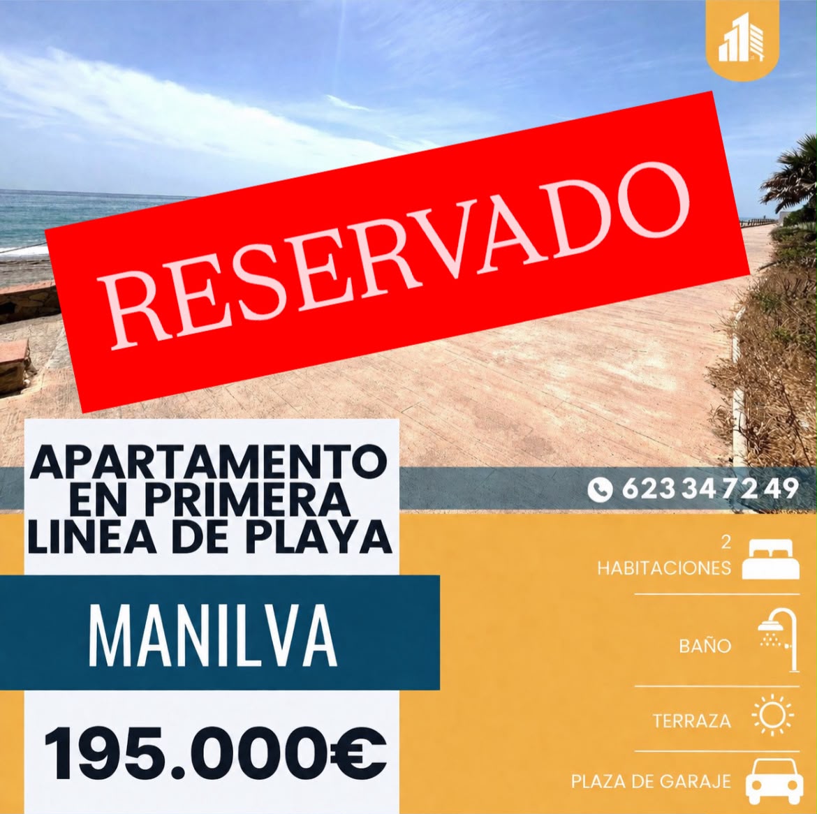 ‼️APARTAMENTO EN VENTA EN LAS CHULLERA (MANILVA)‼️ 2 dormitorios dobles(uno de ellos con armario empotrado),baño completo,salón /comedor con acceso a la terraza,cocina amueblada,amplia terraza,plaza de garaje,1º CON ASCENSOR,2 PISCINAS COMUNITARIAS,ACCESO PRIVADO A LA PLAYA DESDE EL COMPLEJO.........