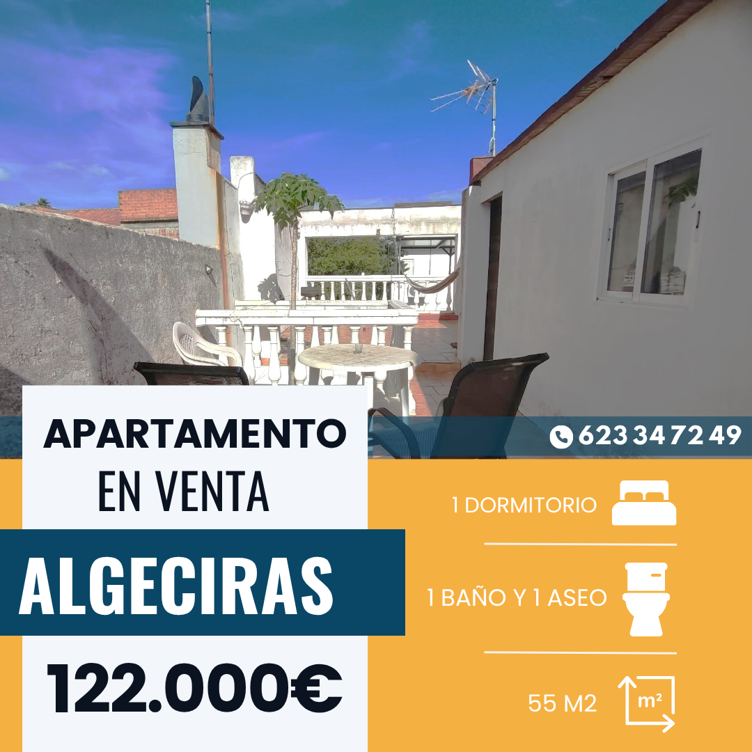 ‼️APARTAMENTO EN EL AZEBUCHAL-RINCONCILLO‼️ 1 dormitorio (con posibilidad de ampliar dos dormitorios más ),cocina,baño completo,patio,garaje, terraza........